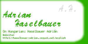 adrian haselbauer business card